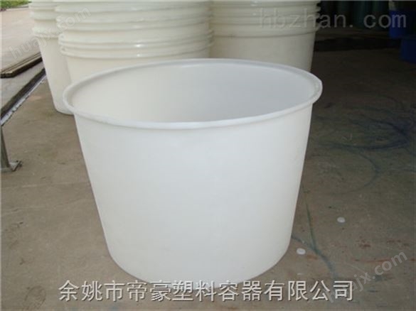 600L食品级腌制圆桶 PE泡菜桶 高耐腐蚀白色塑料食品桶