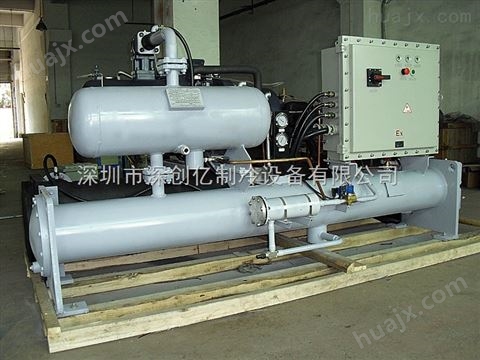 咸阳冷冻机现货直供电子厂50HP防爆型工业冷水机